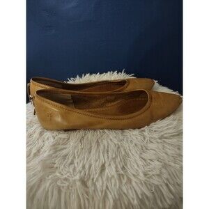 Frye Tan Leather Flats